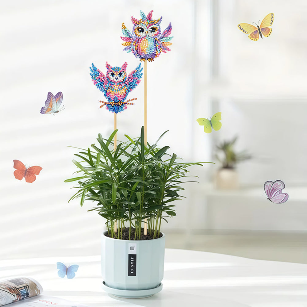 6Pcs Animal Stakes Diamond Painting Kits DIY Diamond Art Kits for Beginners