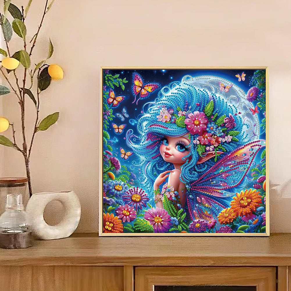 Butterfly Elf - Special Shaped Drill Diamond Painting 30*30CM