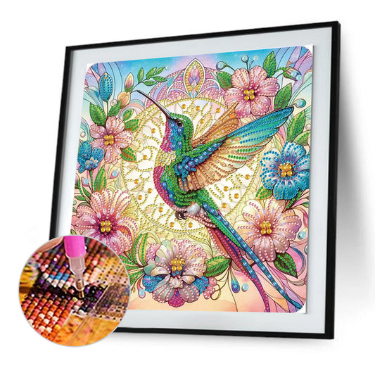 Hummingbird - Special Shaped Drill Diamond Painting 30*30CM