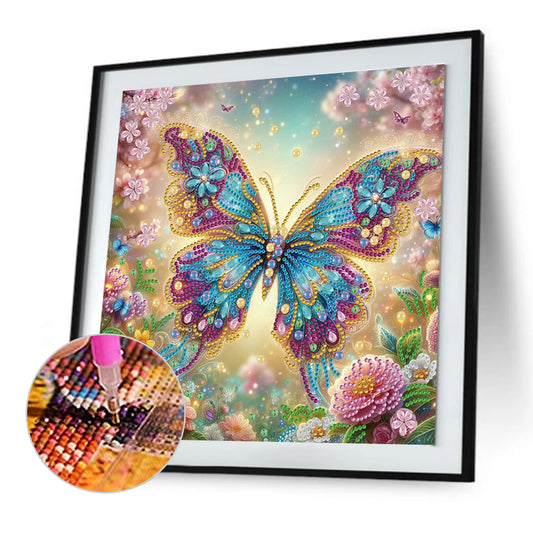 Butterfly - Special Shaped Drill Diamond Painting 30*30CM