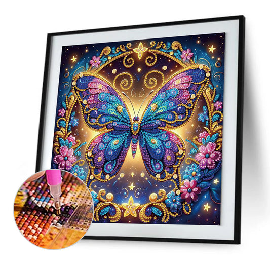 Butterfly - Special Shaped Drill Diamond Painting 30*30CM
