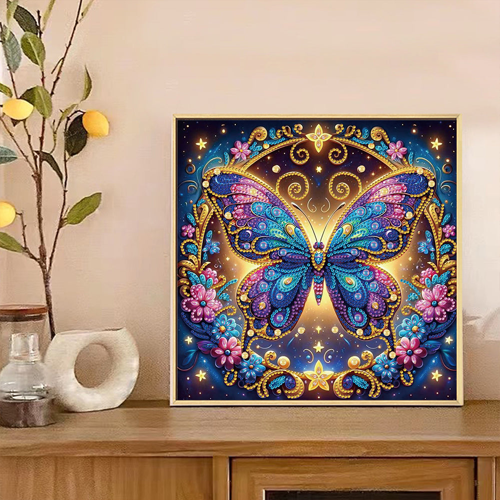 Butterfly - Special Shaped Drill Diamond Painting 30*30CM