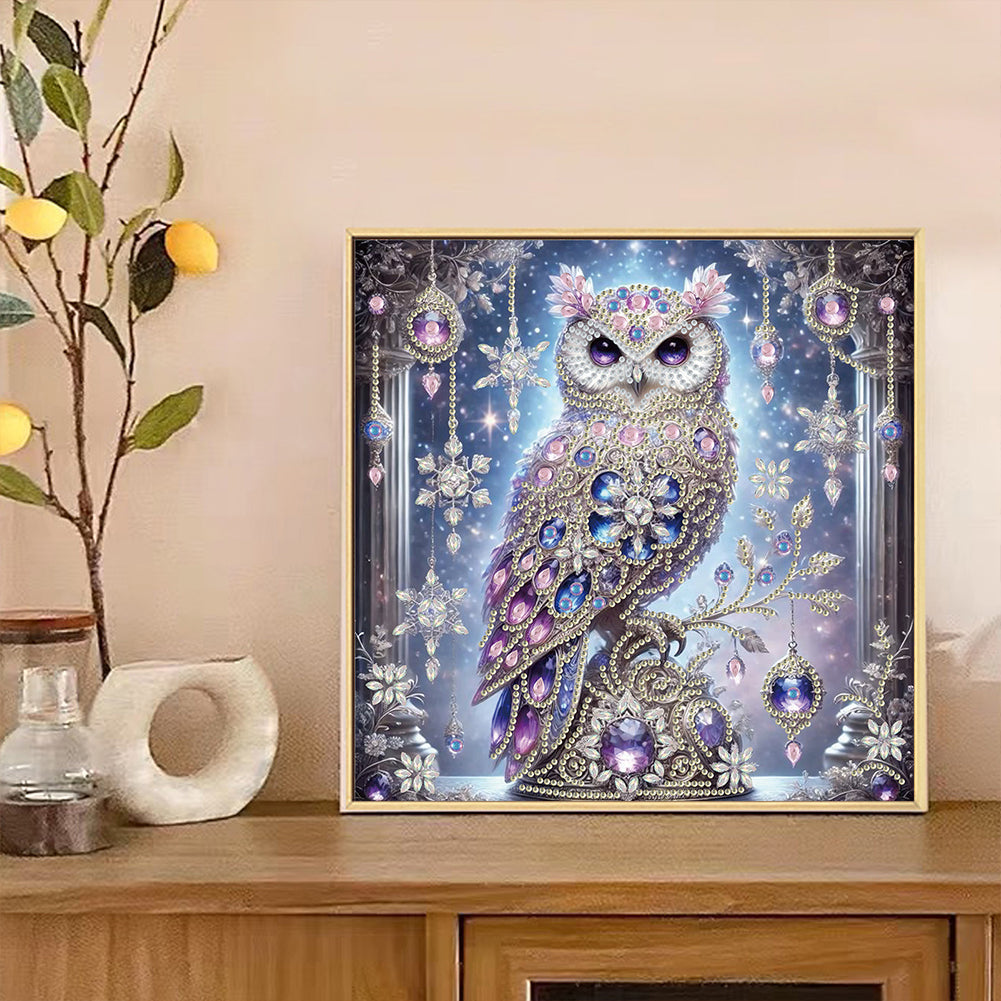 Owl - Special Shaped Drill Diamond Painting 30*30CM