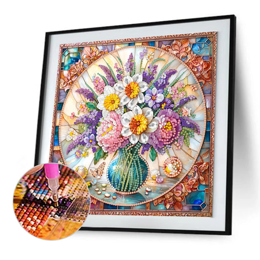 Glass Vase - Special Shaped Drill Diamond Painting 30*30CM
