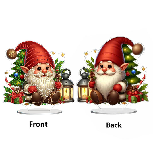 2D Flat DIY Diamond Painting Desktop Ornaments Kit for Home Office Desktop Decor