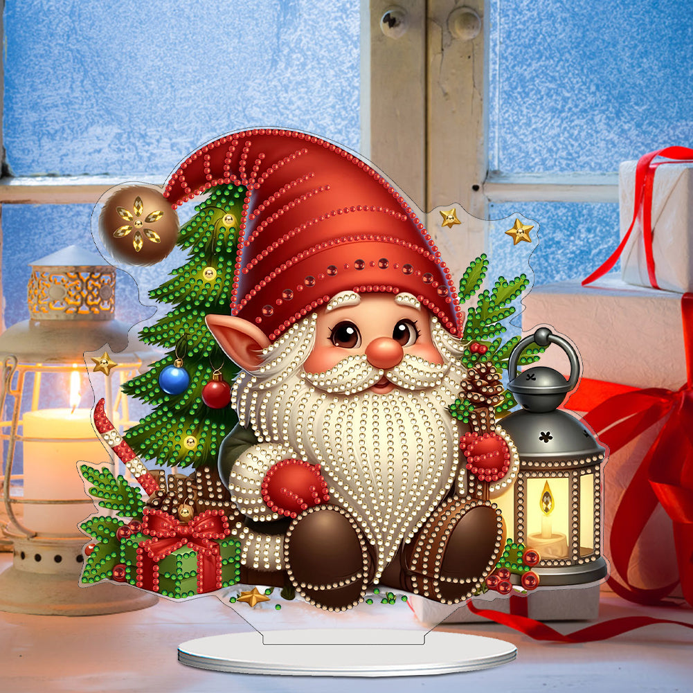 2D Flat DIY Diamond Painting Desktop Ornaments Kit for Home Office Desktop Decor