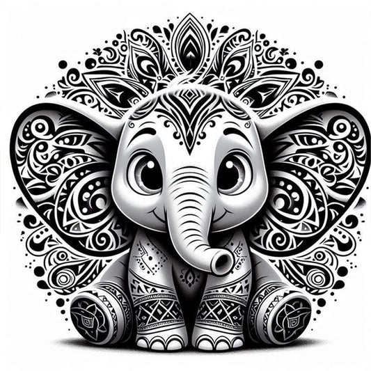 Silhouette Dumbo - 11CT Stamped Cross Stitch 40*40CM