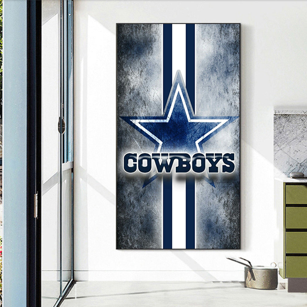 Dallas Cowboys - Full Round Drill Diamond Painting 40*70CM