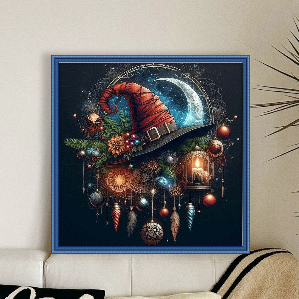Wizard Hat - 11CT Stamped Cross Stitch 40*40CM