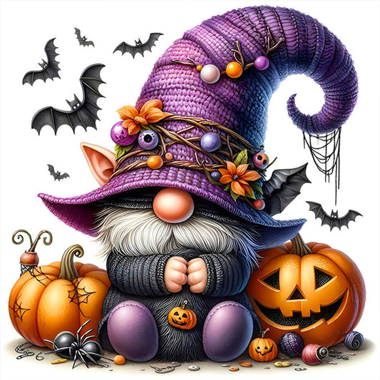 Pumpkin Gnome - 11CT Stamped Cross Stitch 40*40CM