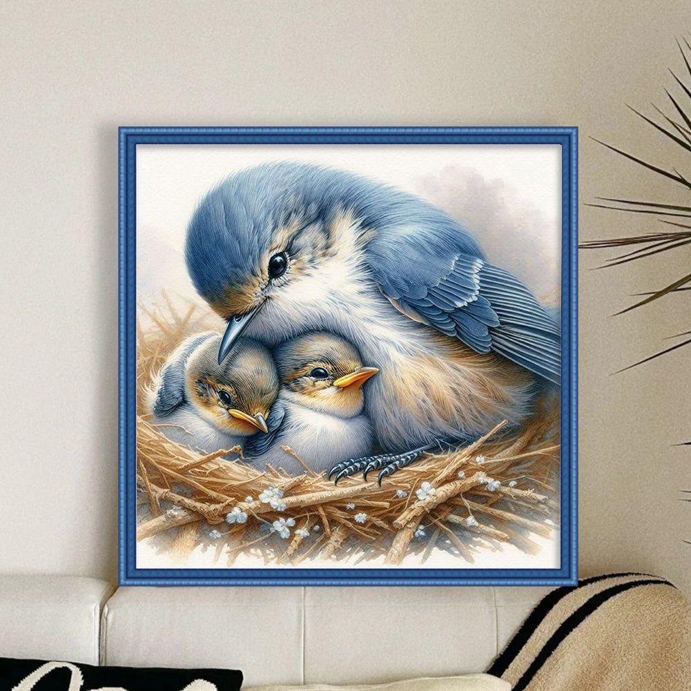 Bluebird - 11CT Stamped Cross Stitch 40*40CM