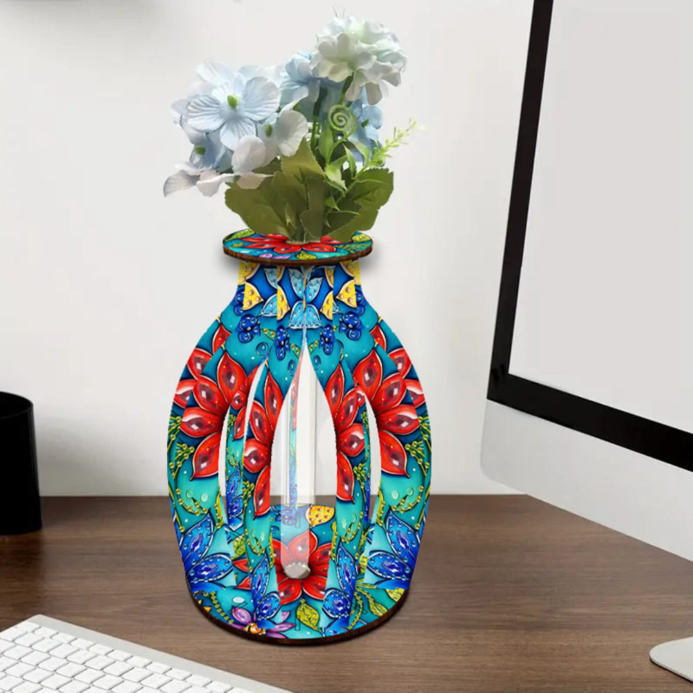 Diamond Painting Flower Vase Desktop Diamond Art Kits for Home Office Decor