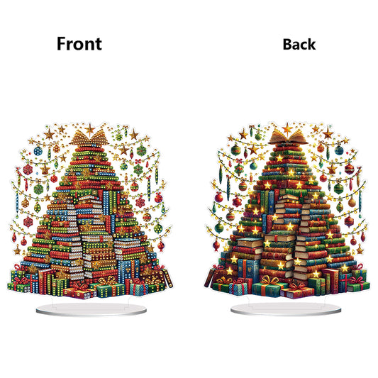 2D Flat Xmas DIY Desktop Diamond Art Kits Diamond Painting Desktop Ornaments Kit