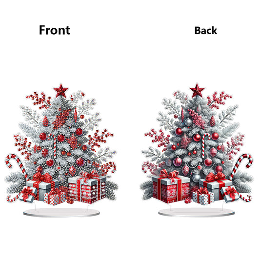 2D Flat Xmas DIY Desktop Diamond Art Kits Diamond Painting Desktop Ornaments Kit