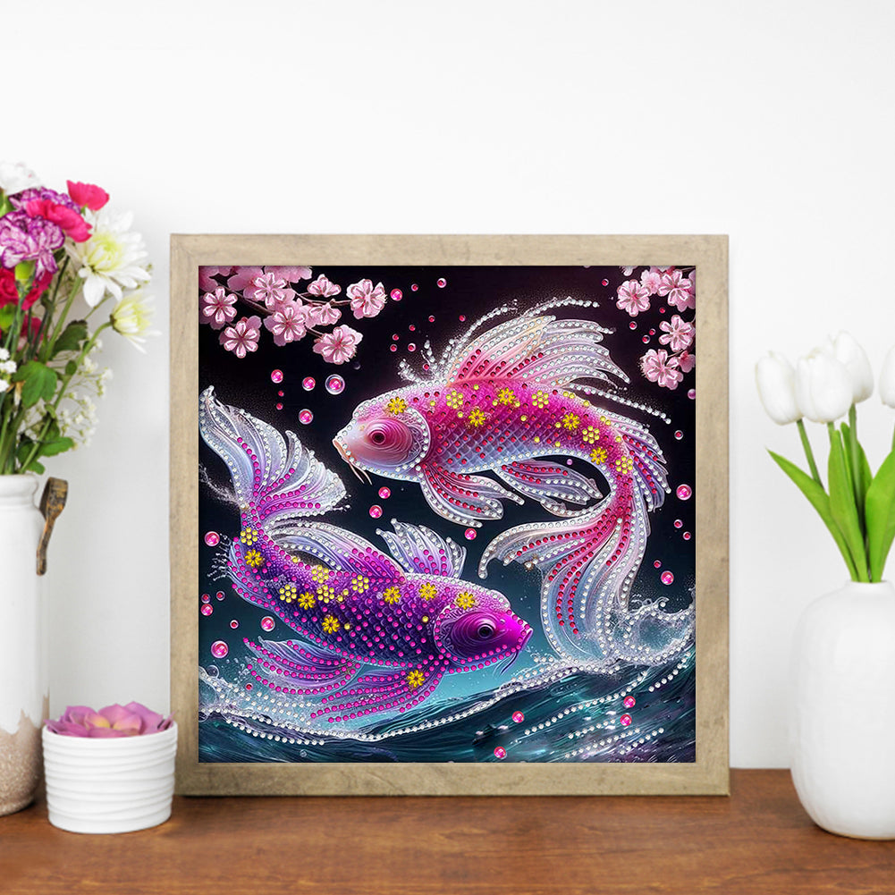 Colorful Fantasy Fish - Special Shaped Drill Diamond Painting 30*30CM