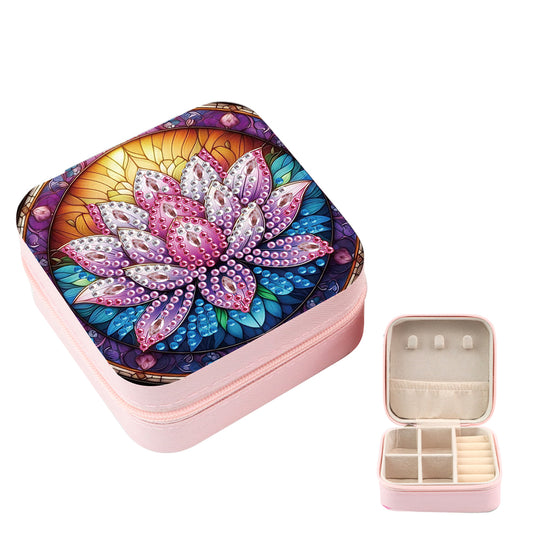 DIY Diamond Painting Kit Rotatable Mirror with Diamond Painting Jewelry Box