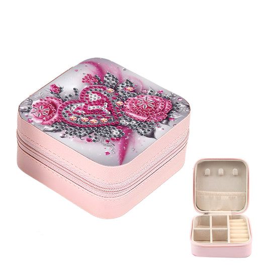 DIY Diamond Painting Kit Rotatable Mirror with Diamond Painting Jewelry Box