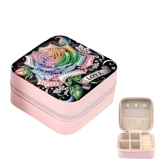 DIY Diamond Painting Kit Rotatable Mirror with Diamond Painting Jewelry Box