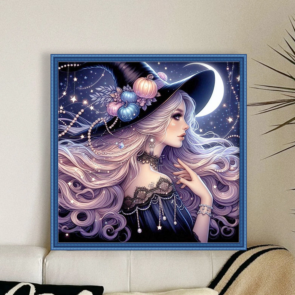 Witch - 11CT Stamped Cross Stitch 50*50CM
