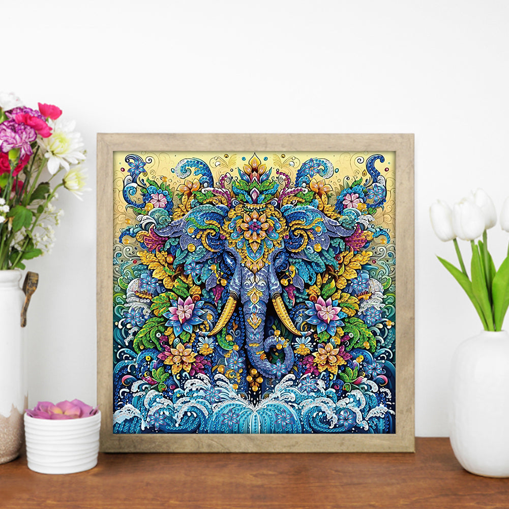Elephant - Special Shaped Drill Diamond Painting 30*30CM