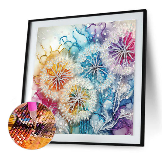 Dandelion - Special Shaped Drill Diamond Painting 30*30CM