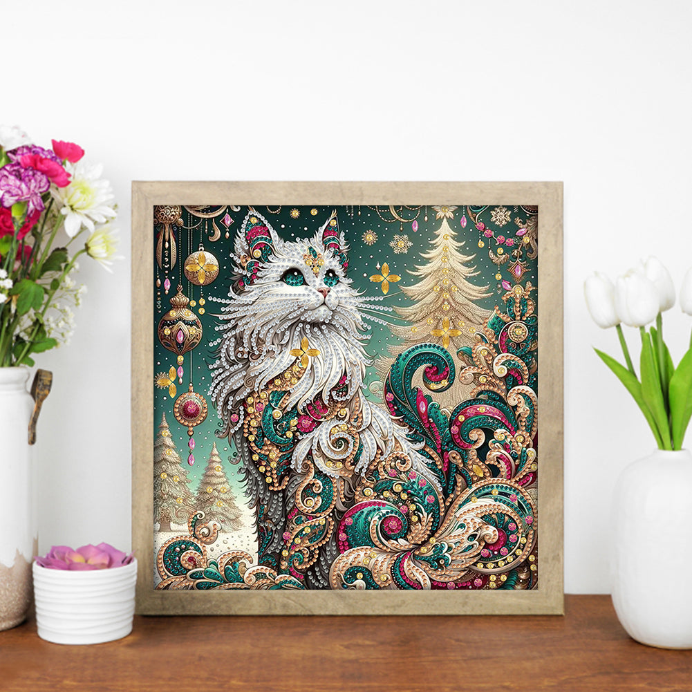 Cat - Special Shaped Drill Diamond Painting 30*30CM