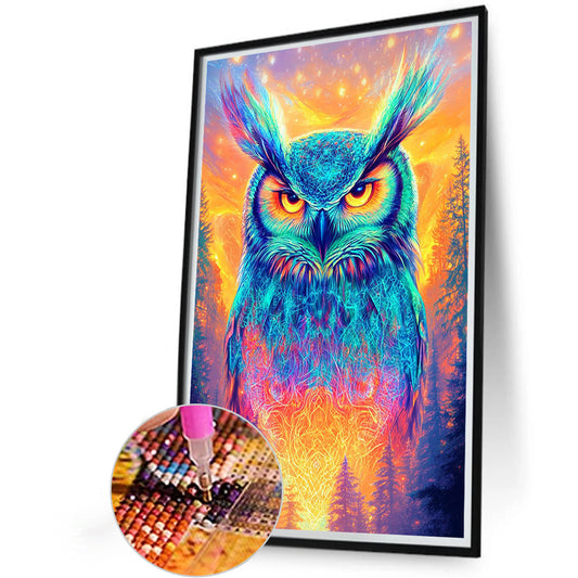 Dream Owl - Full Round Drill Diamond Painting 40*60CM