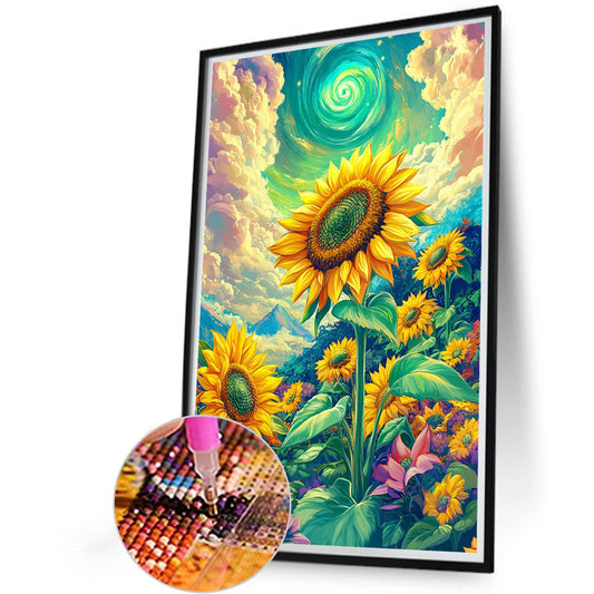 Dream Sunflower - Full Round Drill Diamond Painting 40*60CM
