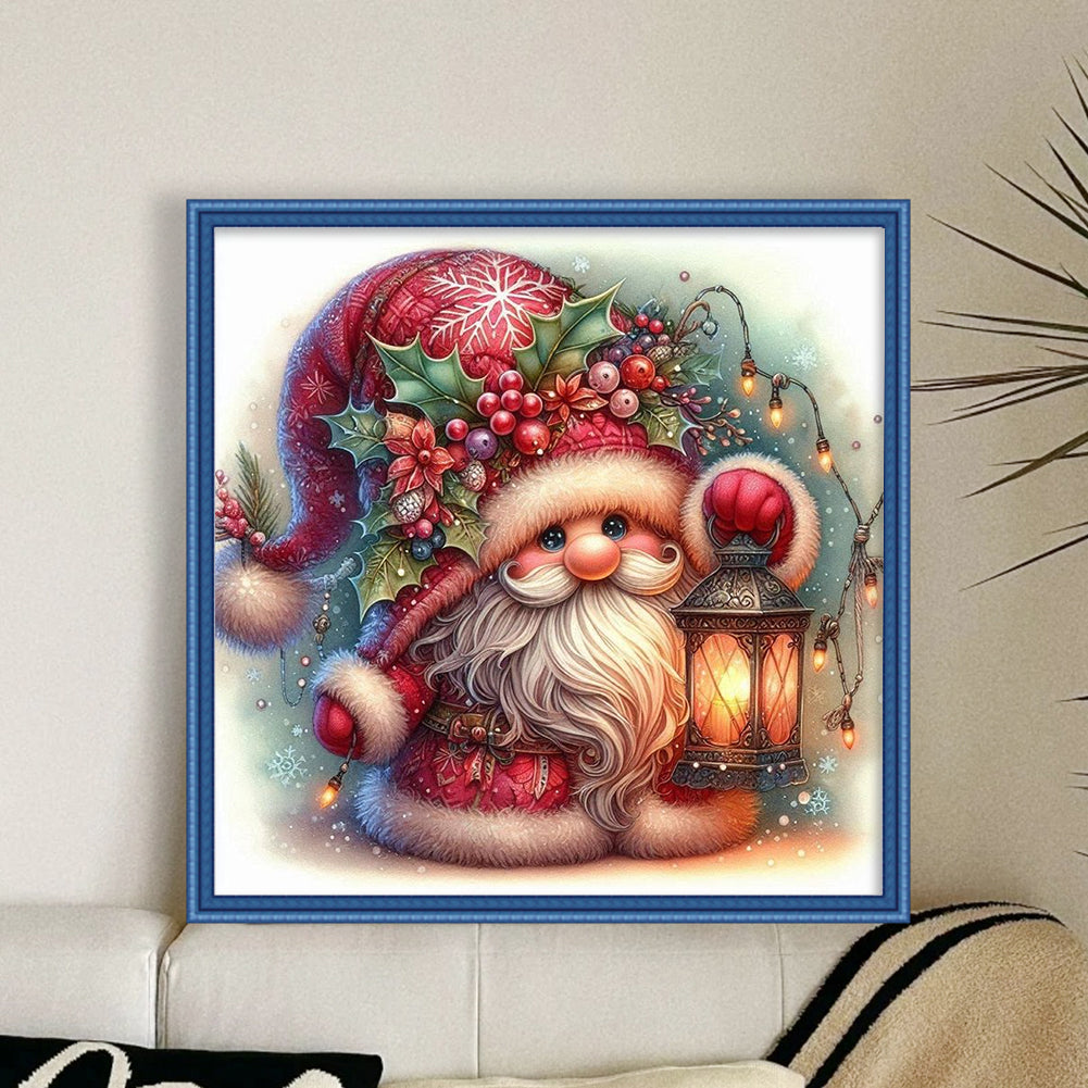 Christmas Gnome - 11CT Stamped Cross Stitch 40*40CM