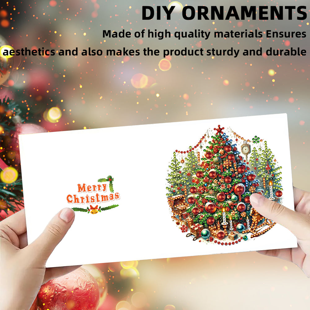 6PCS DIY Rhinestone Diamond Art Mosaic Postcards for Festivals and Celebrations