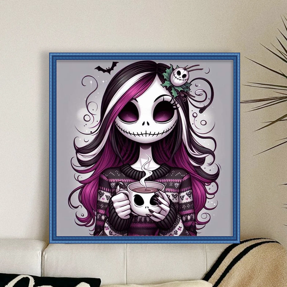 Halloween Girl - 11CT Stamped Cross Stitch 40*40CM