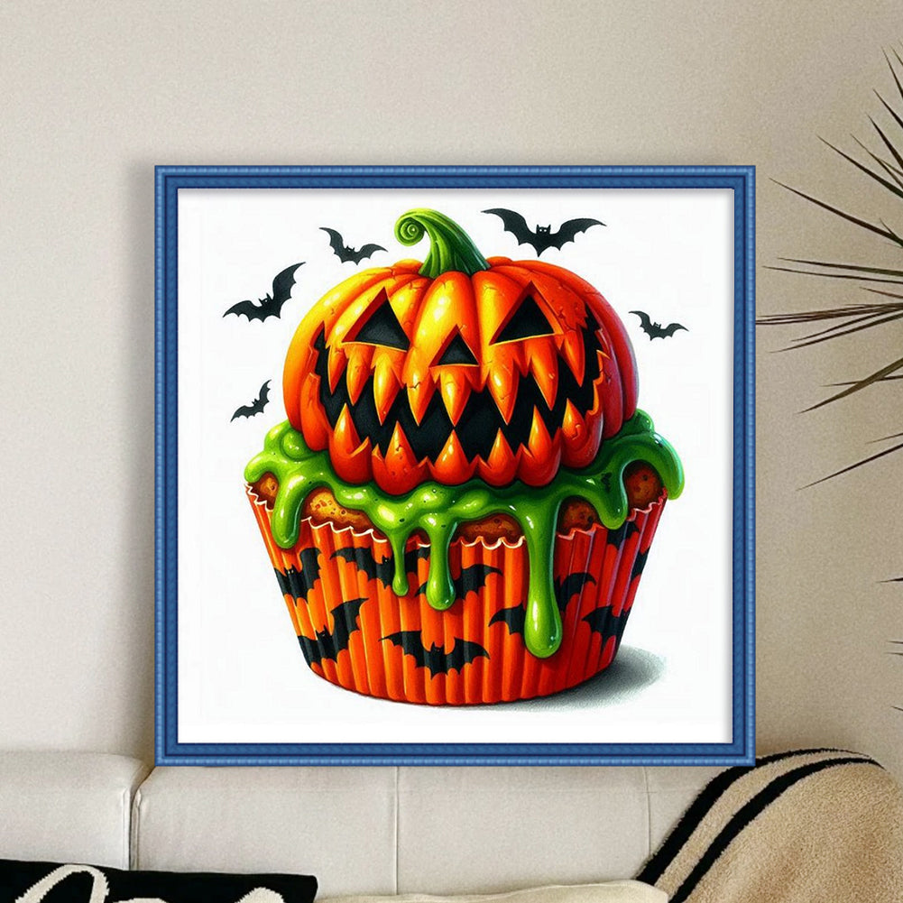 Pumpkin Cake - 11CT Stamped Cross Stitch 50*50CM