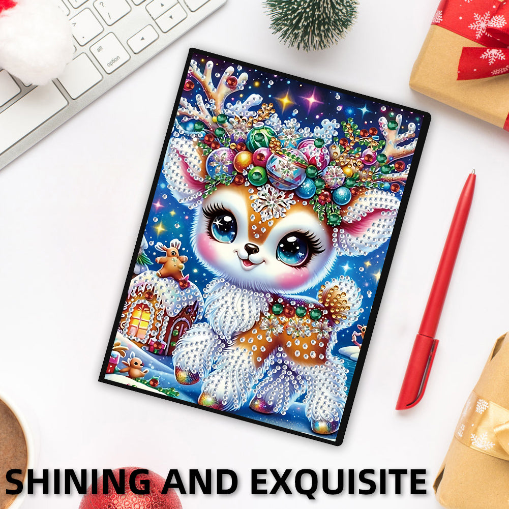 Special Shaped Xmas Diamond Painting Diary Book for Birthdays Or Christmas Gifts