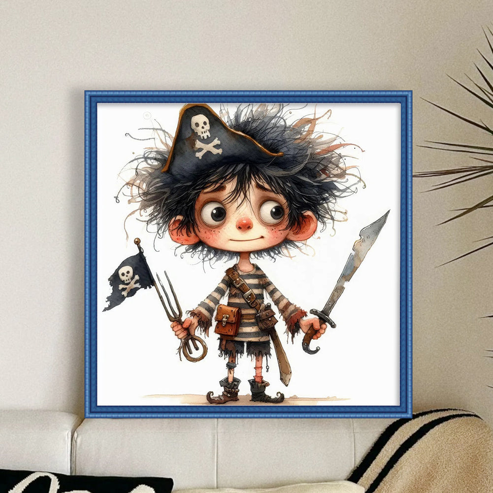 Pirate Boy - 11CT Stamped Cross Stitch 40*40CM