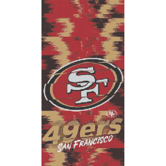 San Francisco 49Ers - Full Round Drill Diamond Painting 30*55CM