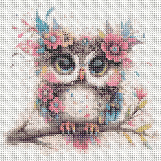 Owl - Full Round Drill Diamond Painting 30*30CM