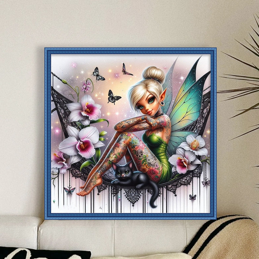 Elf - 11CT Stamped Cross Stitch 45*45CM