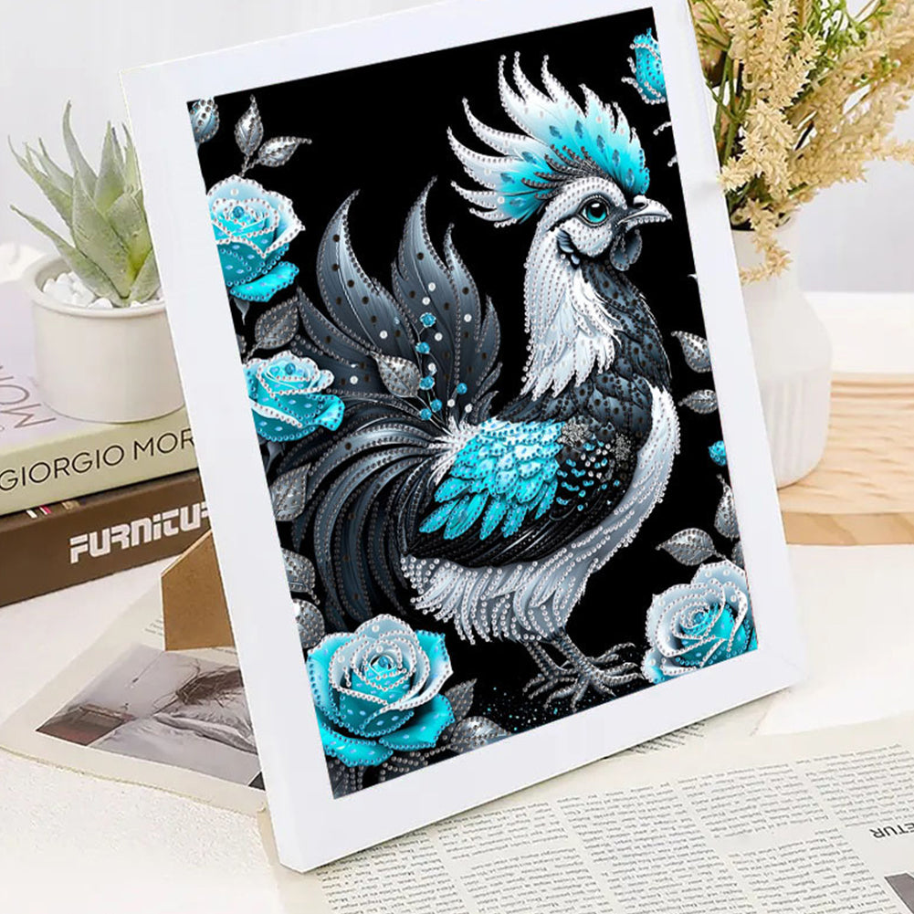 Rooster - Special Shaped Drill Diamond Painting 30*40CM
