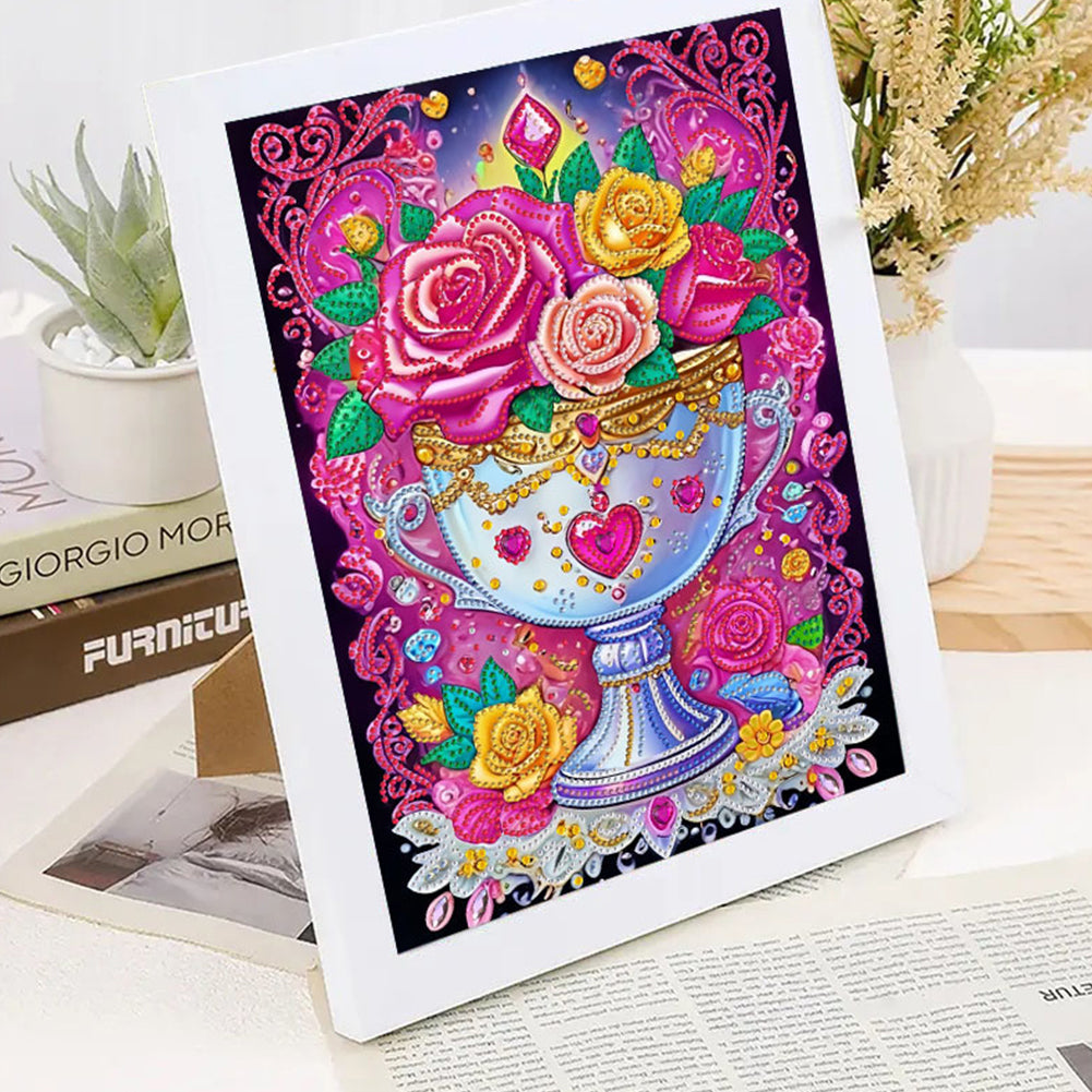 Vase - Special Shaped Drill Diamond Painting 30*40CM