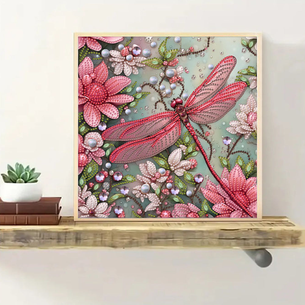 Dragonfly - Special Shaped Drill Diamond Painting 30*30CM