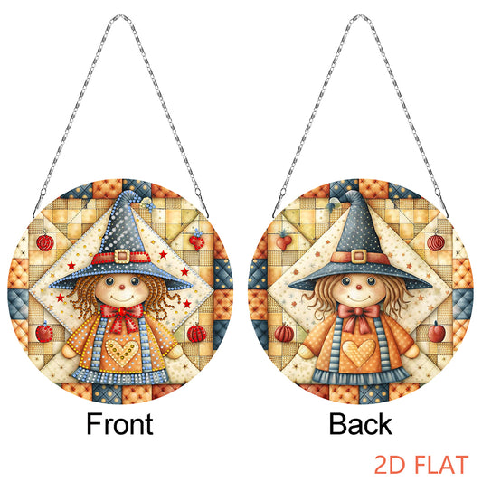 Fall Theme 2D Flat DIY Hanging Diamond Art Kits Wall Decor for Home & Windows