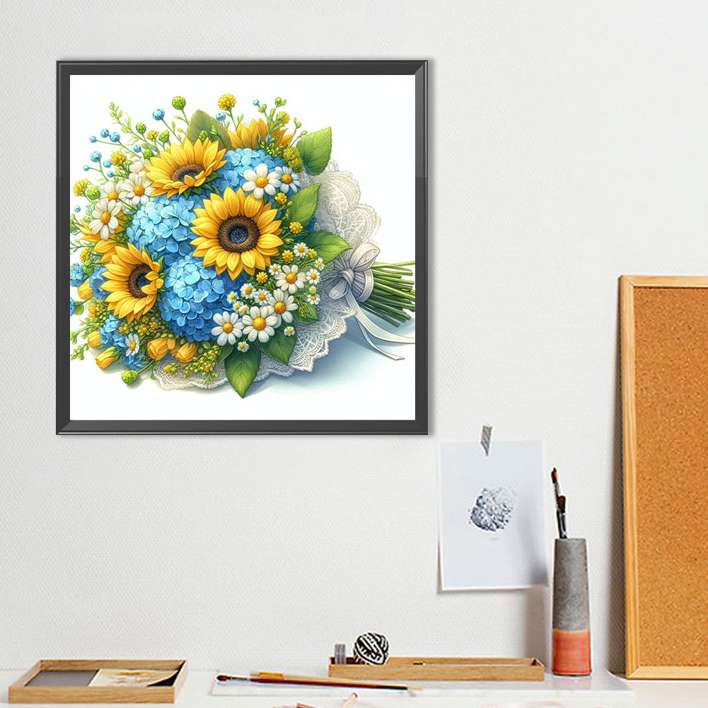 Bouquet - Full Round Drill Diamond Painting 40*40CM