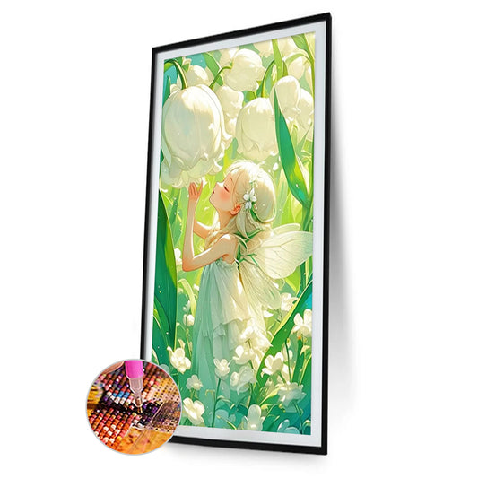 Lily Of The Valley Girl - Full Round Drill Diamond Painting 40*80CM