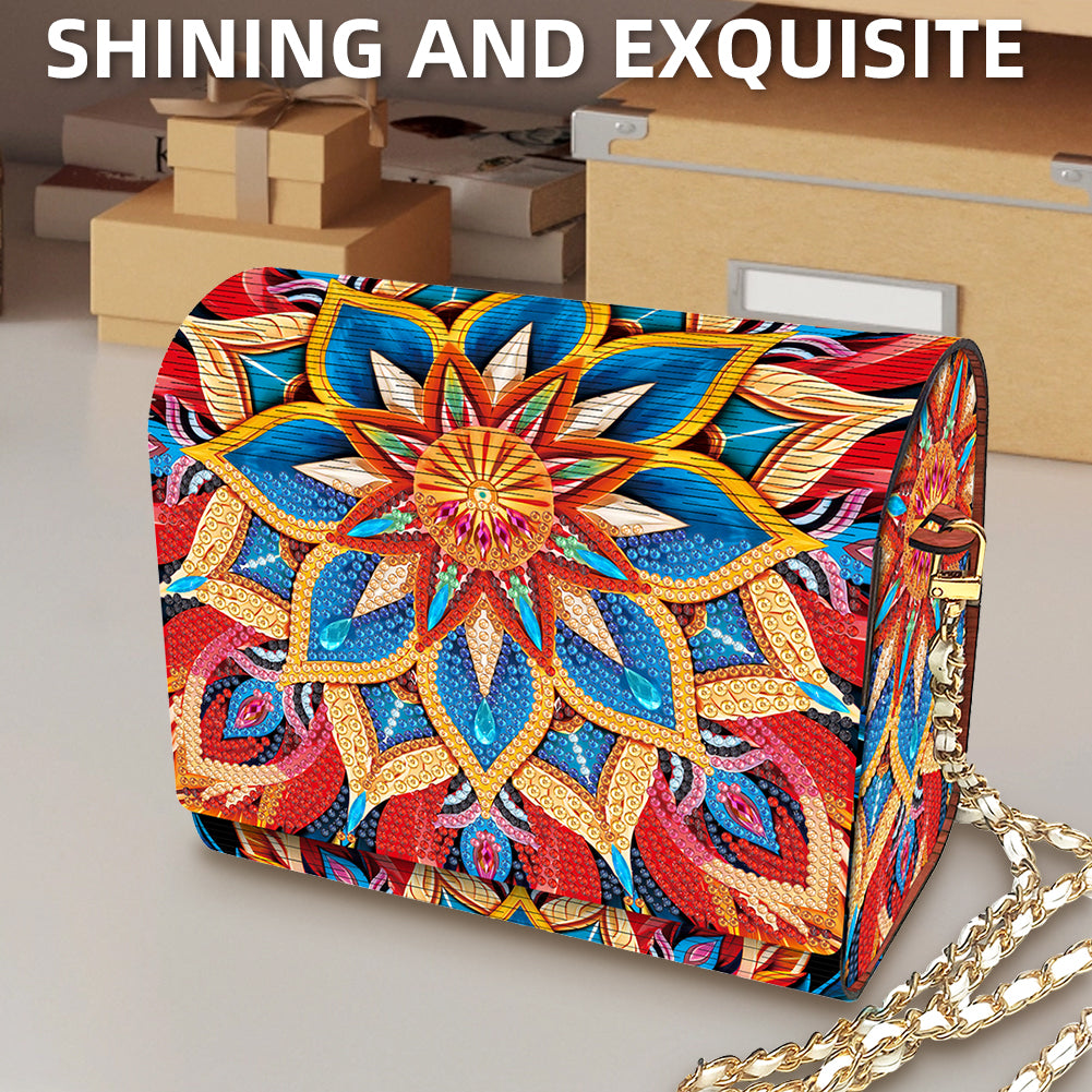 DIY Diamond Art Wooden Coin Pouch 5D Diamond Painting Crystal Rhinestone Purse