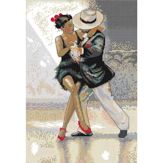 Dance With Couples - 14CT Stamped Cross Stitch 30*43CM (Joy Sunday)