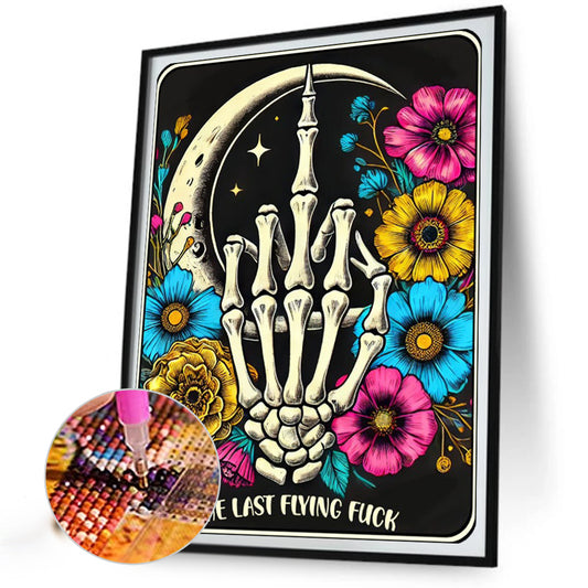 Skull Hand - Full Round Drill Diamond Painting 40*50CM