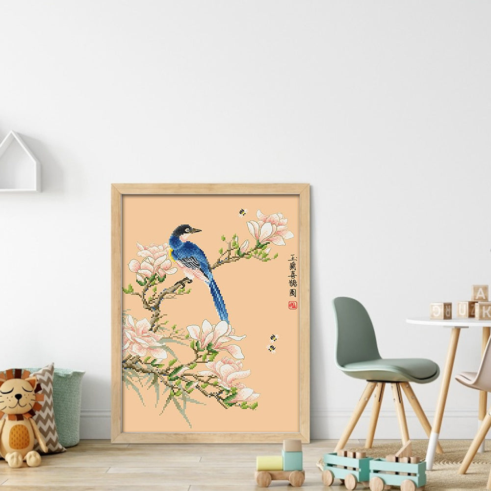 Announcement Picture - 11CT Stamped Cross Stitch 37*49CM (Spring)