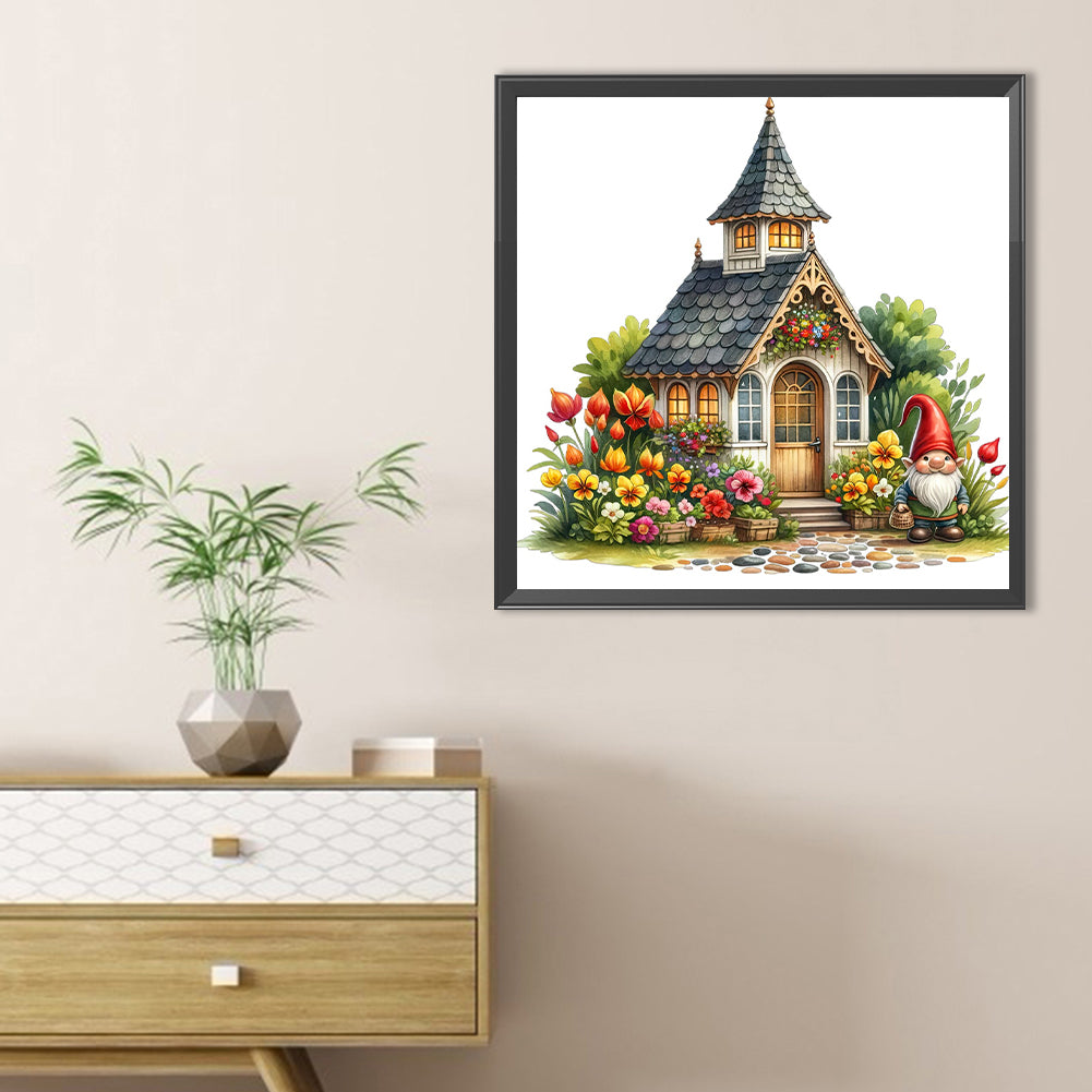 House - Full Round Drill Diamond Painting 40*40CM