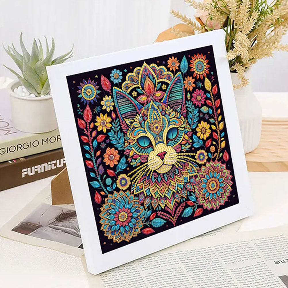 Cat - Special Shaped Drill Diamond Painting 30*30CM