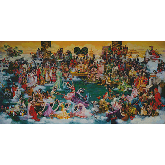 World Celebration - Fairy - 14CT Stamped Cross Stitch 190*94CM(Xiaobai Brand)